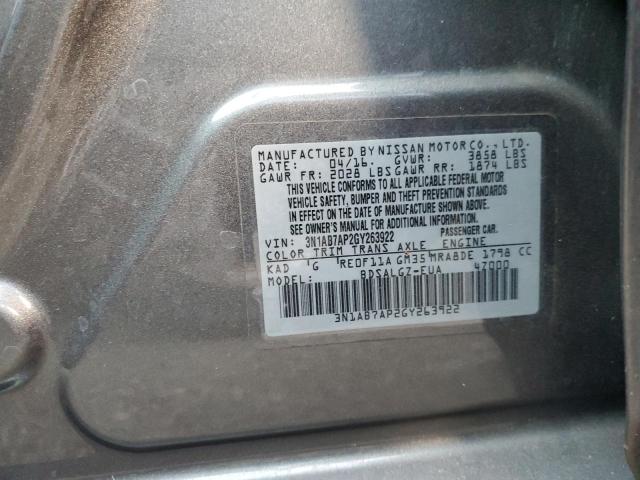 VIN 3N1AB7AP2GY263922 2016 Nissan Sentra, S no.12