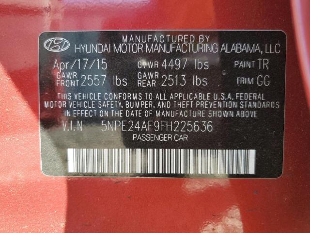 2015 HYUNDAI SONATA SE - 5NPE24AF9FH225636