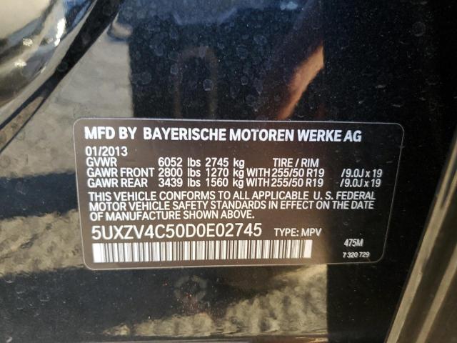 VIN 5UXZV4C50D0E02745 2013 BMW X5, Xdrive35I no.13