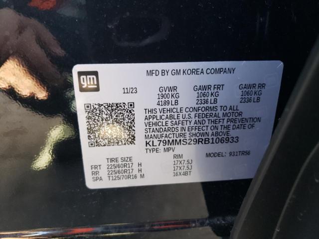 2024 CHEVROLET TRAILBLAZE - KL79MMS29RB106933