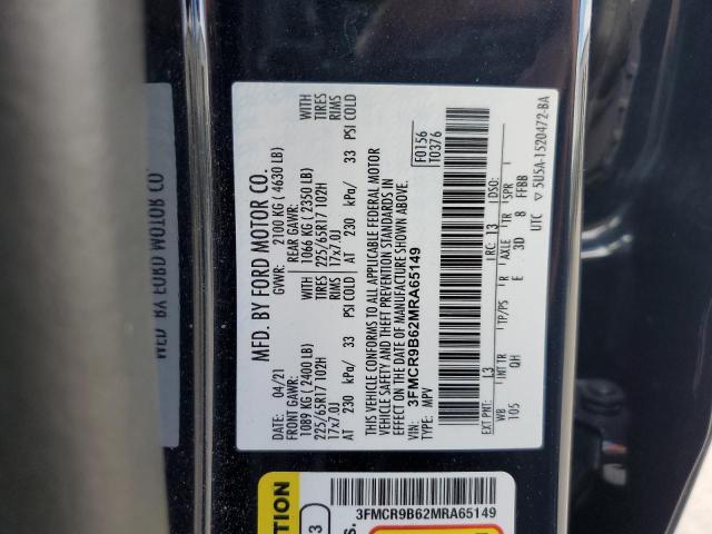 2021 FORD BRONCO SPO - 3FMCR9B62MRA65149