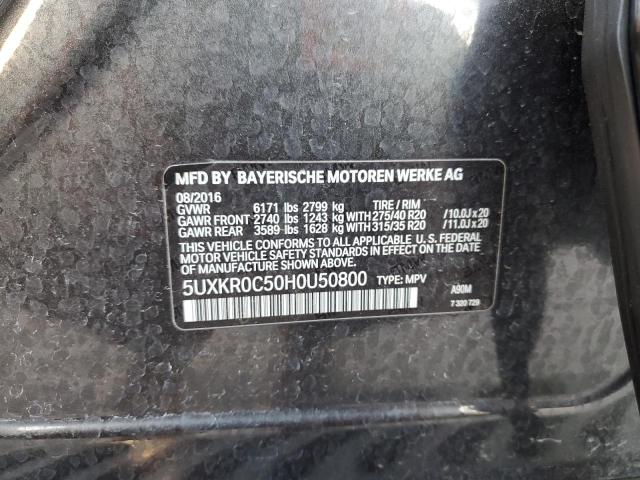 2017 BMW X5 XDRIVE3 - 5UXKR0C50H0U50800