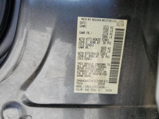 2018 NISSAN TITAN SV - 1N6AA1E67JN520055