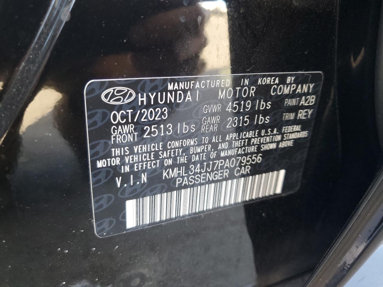 Lot #2976774763 2023 HYUNDAI SONATA HYB