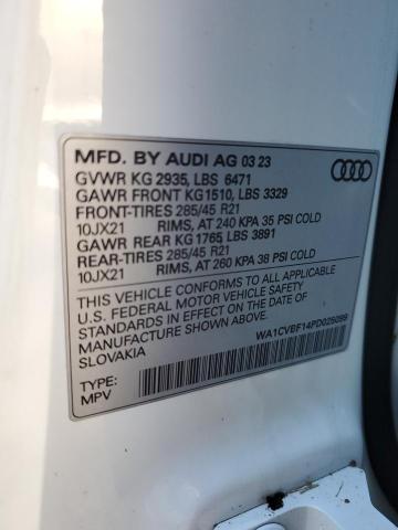 2023 AUDI Q8 PRESTIG WA1CVBF14PD025099