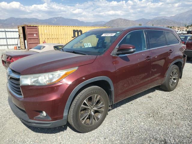 VIN 5TDJKRFH7GS269667 2016 Toyota Highlander, Xle no.1