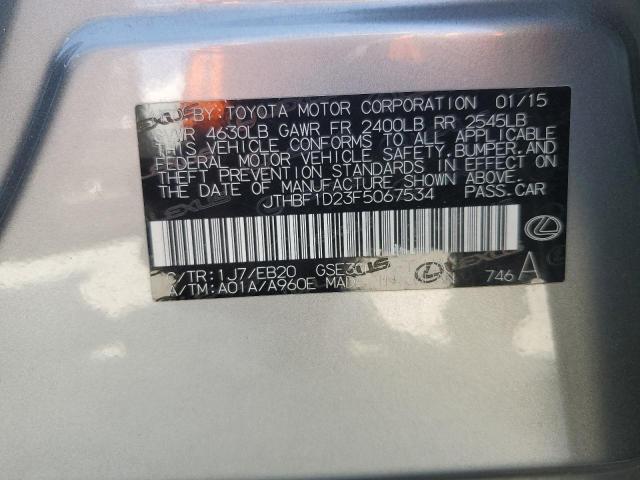 2015 LEXUS IS 250 - JTHBF1D23F5067534
