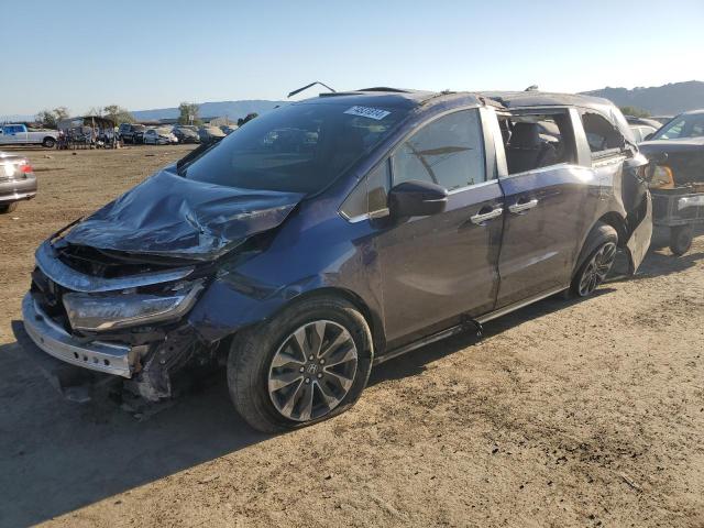 HONDA ODYSSEY EX 2023 blue  gas 5FNRL6H6XPB067887 photo #1