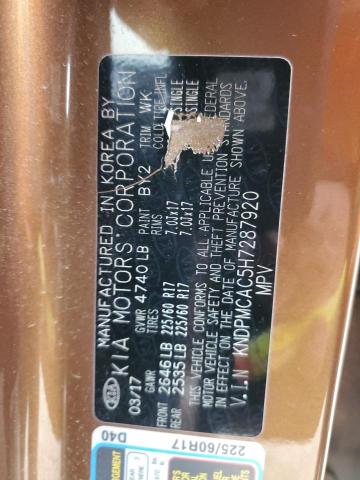 2017 KIA SPORTAGE L - KNDPMCAC5H7287920