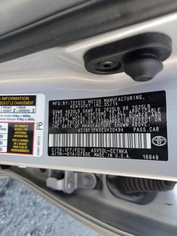 VIN 4T1BF1FKXEU420494 2014 Toyota Camry, L no.12