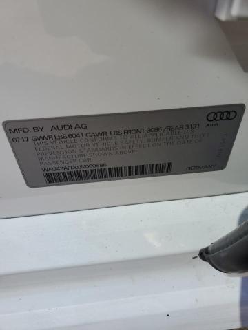 2018 AUDI A8 L QUATT - WAU43AFD0JN000686