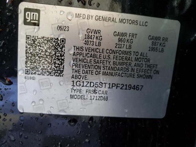2023 CHEVROLET MALIBU LT - 1G1ZD5ST1PF219467