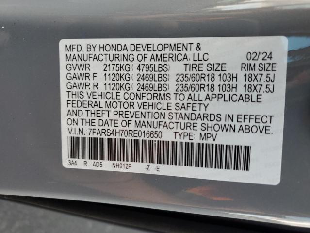 2024 HONDA CR-V EXL - 7FARS4H70RE016650