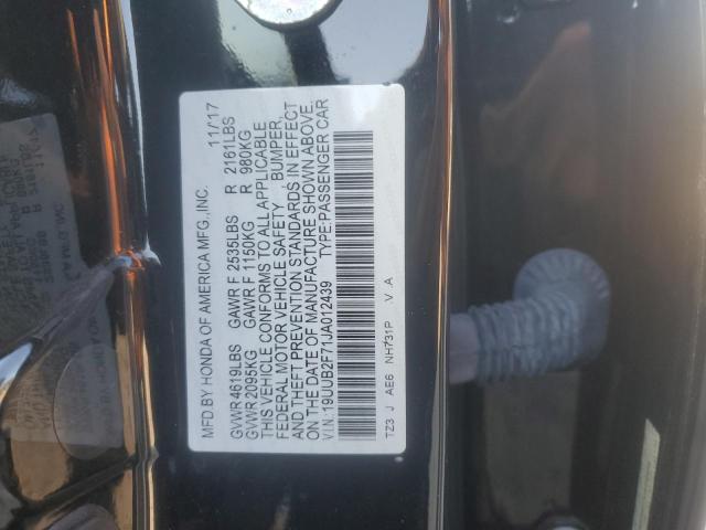 2018 ACURA TLX ADVANC 19UUB2F71JA012439