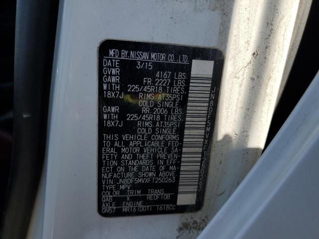 2015 NISSAN JUKE NISMO JN8DF5MVXFT250263