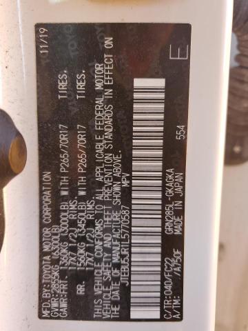 2020 TOYOTA 4RUNNER SR - JTEBU5JR1L5770587
