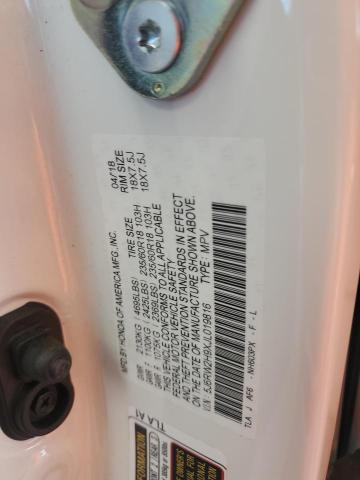 2018 HONDA CR-V TOURI - 5J6RW2H9XJL019816