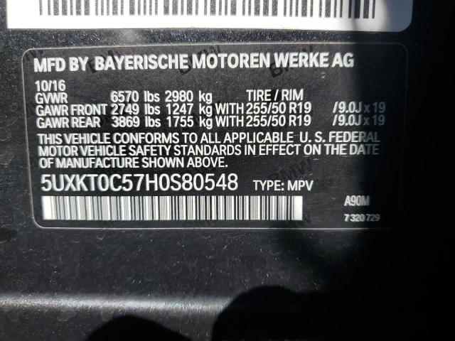 VIN 5UXKT0C57H0S80548 2017 BMW X5, Xdr40E no.13