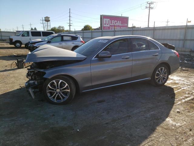 MERCEDES-BENZ C 300 4MAT 2016 gray sedan 4d gas 55SWF4KB9GU149225 photo #1