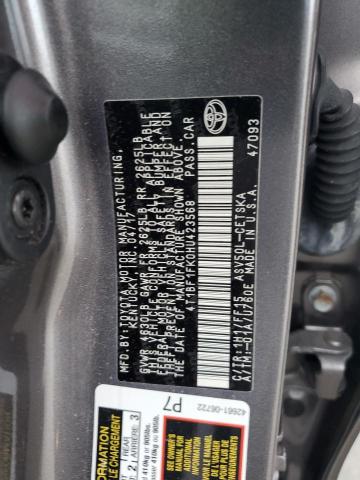 VIN 4T1BF1FK0HU423568 2017 Toyota Camry, LE no.13