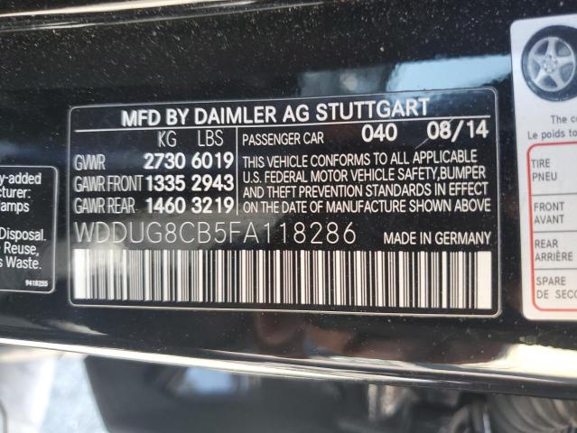 VIN WDDUG8CB5FA118286 2015 MERCEDES-BENZ S-CLASS no.13