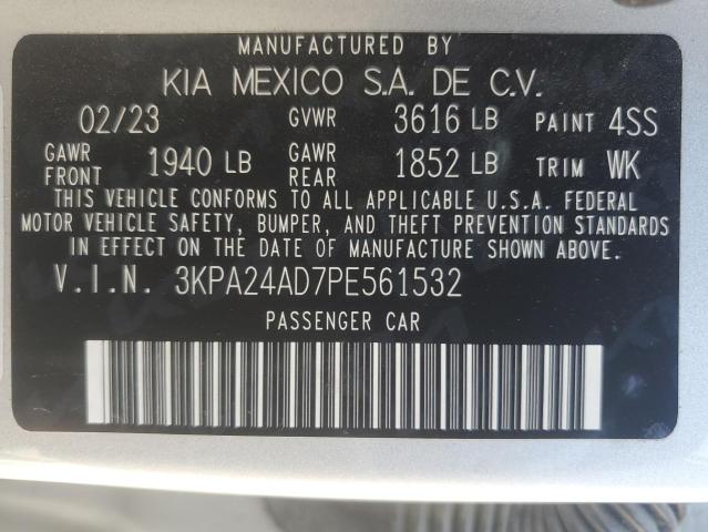 VIN 3KPA24AD7PE561532 2023 KIA RIO no.12