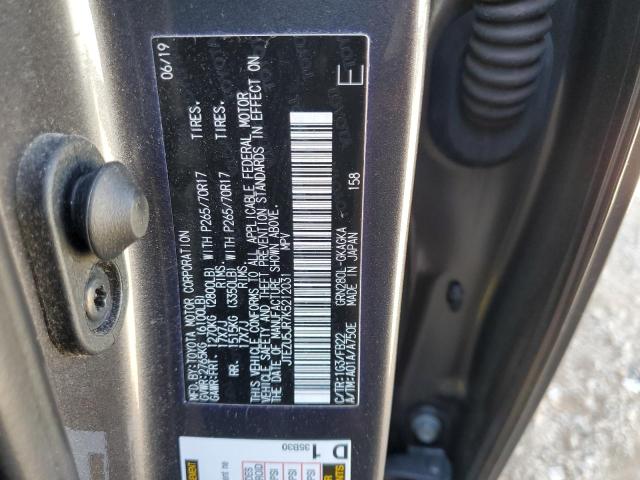 2019 TOYOTA 4RUNNER SR - JTEZU5JR7K5212031