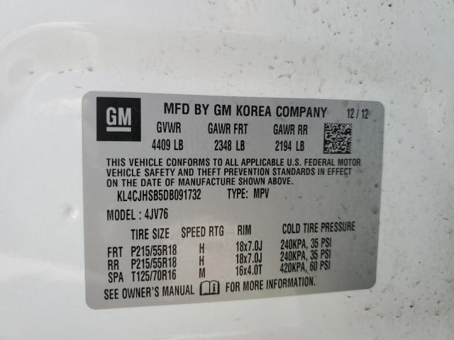 VIN KL4CJHSB5DB091732 2013 Buick Encore, Premium no.12