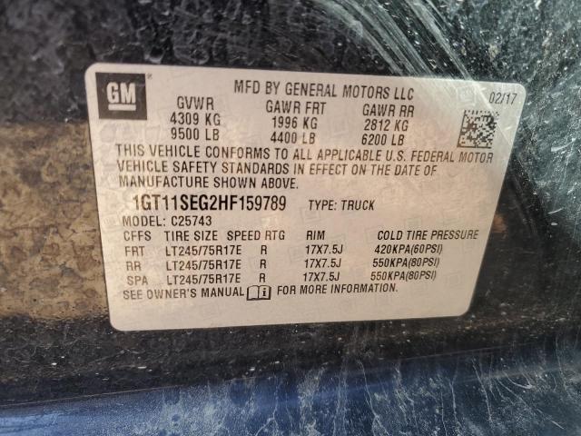 2017 GMC SIERRA C25 1GT11SEG2HF159789