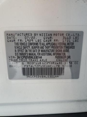 VIN 3N1CP5DV8NL530144 2022 Nissan Kicks, SR no.13