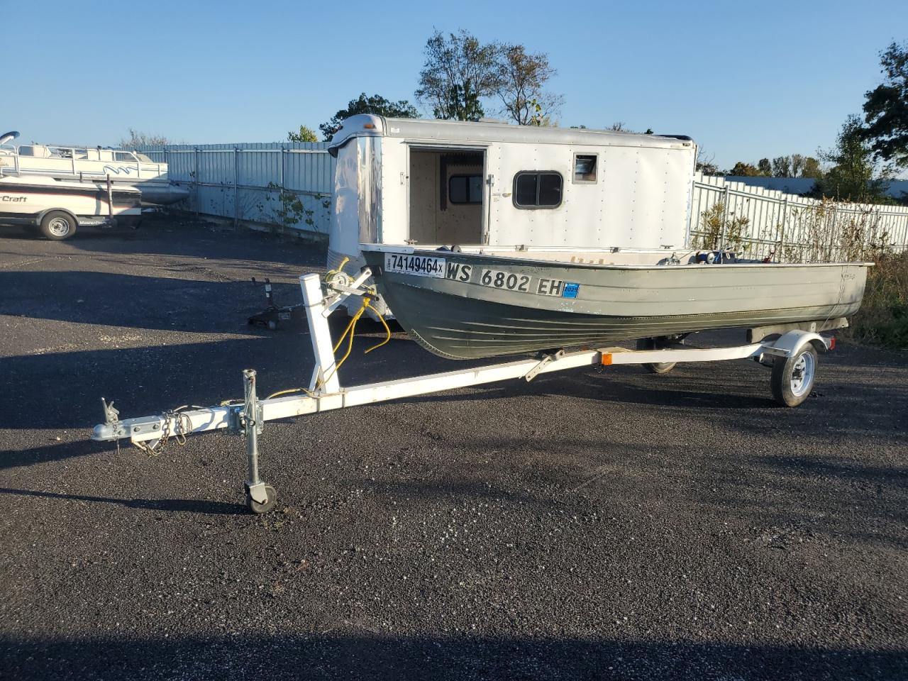 Lot #2921628744 1991 MIRR BOAT W/TRL