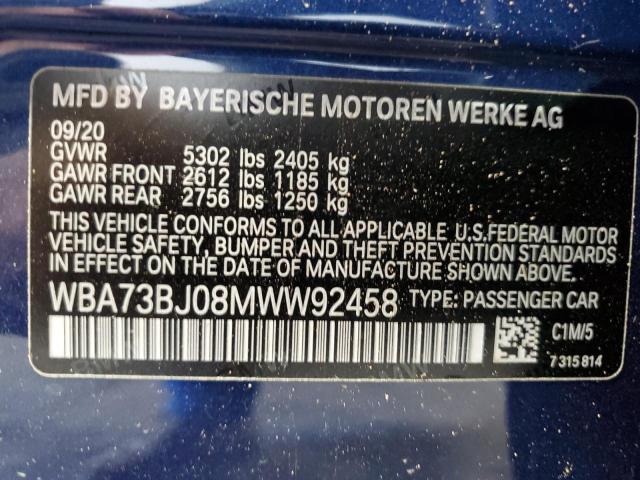 2021 BMW 540 XI - WBA73BJ08MWW92458