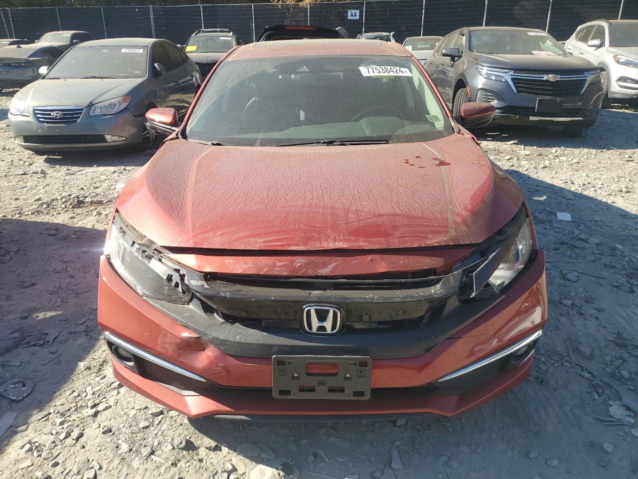 Lot #2972318566 2020 HONDA CIVIC EXL