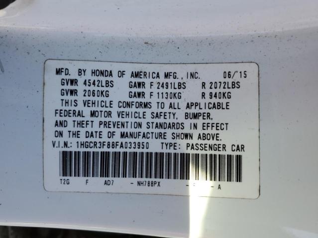 2015 HONDA ACCORD EXL - 1HGCR3F88FA033950