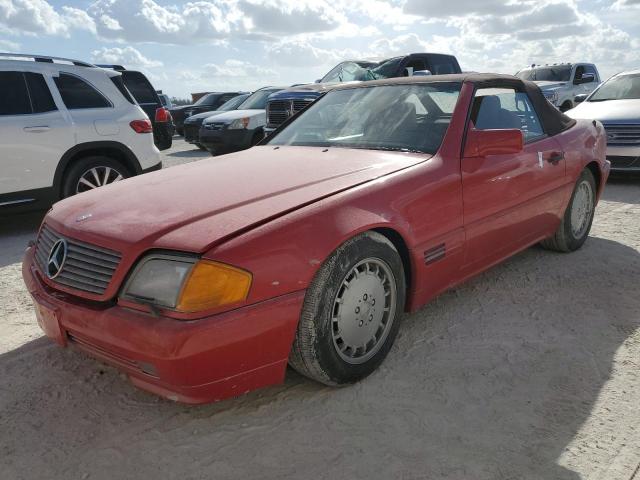 MERCEDES-BENZ 500 SL 1991 red  gas WDBFA66E8MF021631 photo #1