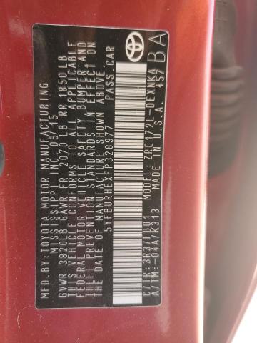 2015 TOYOTA COROLLA L - 5YFBURHEXFP328977