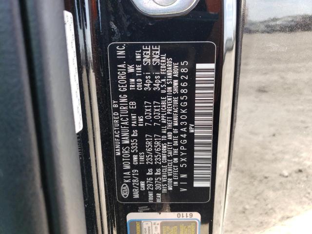 2019 KIA SORENTO L - 5XYPG4A30KG586285