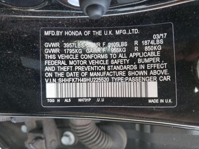 2017 HONDA CIVIC SPOR - SHHFK7H49HU225520