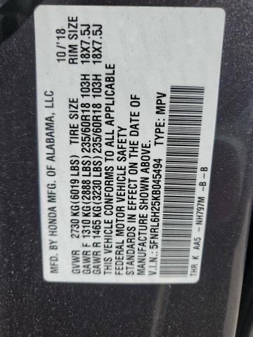 2019 HONDA ODYSSEY LX - 5FNRL6H25KB045494