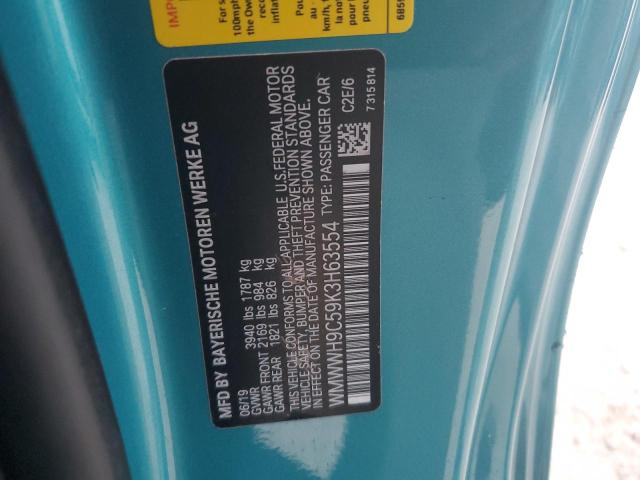 2019 MINI COOPER JOH WMWWH9C59K3H63554