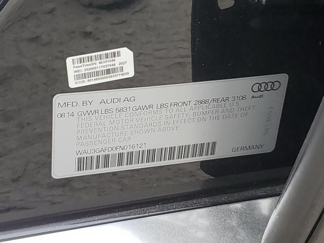 2015 AUDI A8 L QUATT WAU3GAFD0FN016121