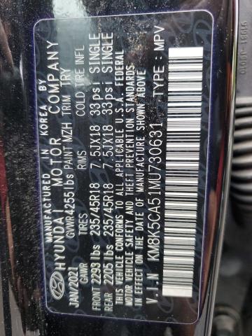 2021 HYUNDAI KONA ULTIM - KM8K5CA51MU730631