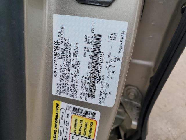 2017 FORD FUSION TIT - 3FA6P0K99HR166567