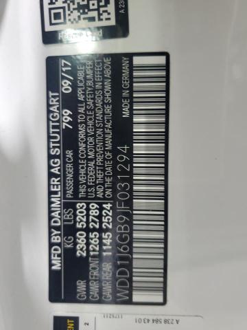 2018 MERCEDES-BENZ E 400 4MAT - WDD1J6GB9JF031294