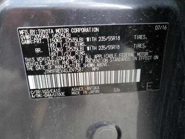 2016 TOYOTA RAV4 - JTMYFREV4GJ097587