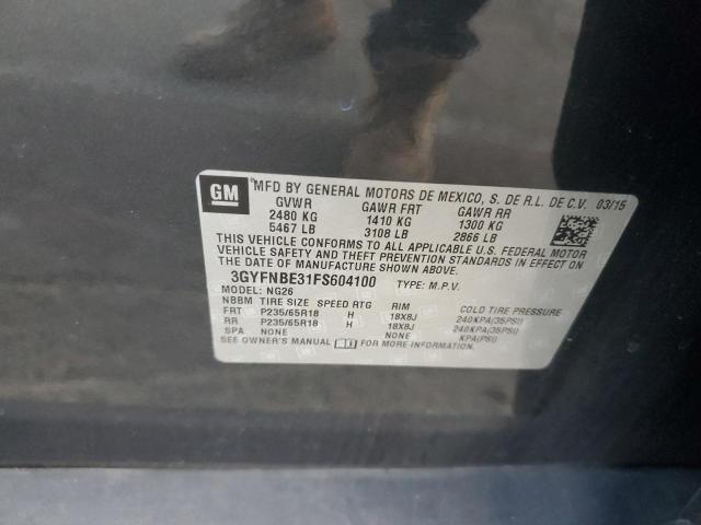 2015 CADILLAC SRX LUXURY - 3GYFNBE31FS604100