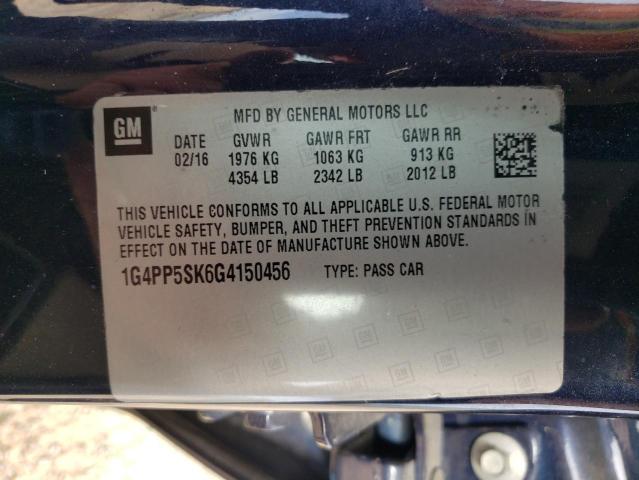 2016 BUICK VERANO - 1G4PP5SK6G4150456