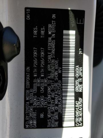 2018 TOYOTA 4RUNNER SR JTEBU5JR3J5572459