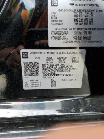 2024 CHEVROLET SILVERADO - 3GCUDCED2RG307911