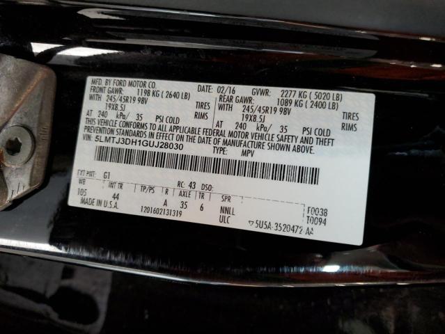 2016 LINCOLN MKC RESERV - 5LMTJ3DH1GUJ28030